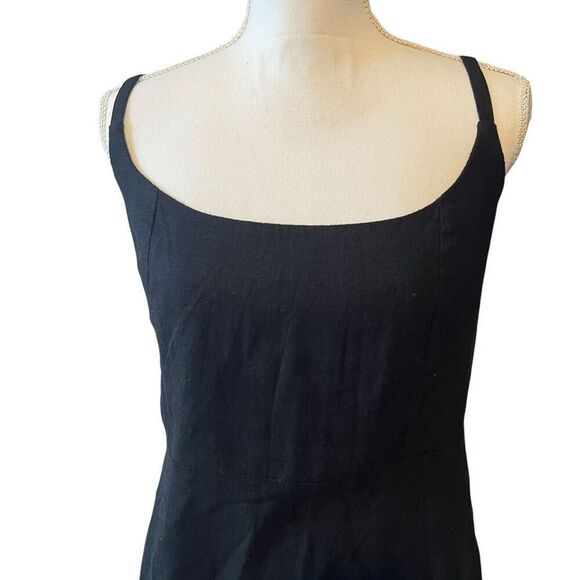 NWOT Old Navy Black Linen Sundress Size Large Petite - Picture 2 of 7